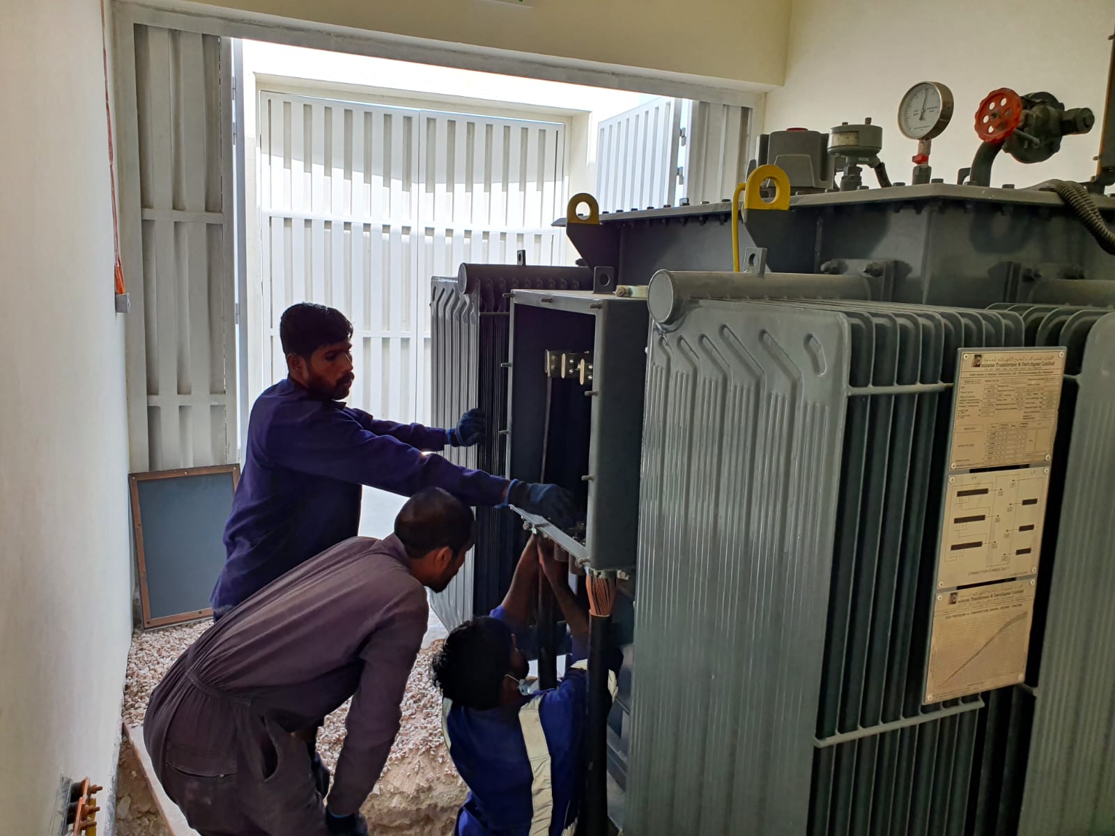 Transformer installation project